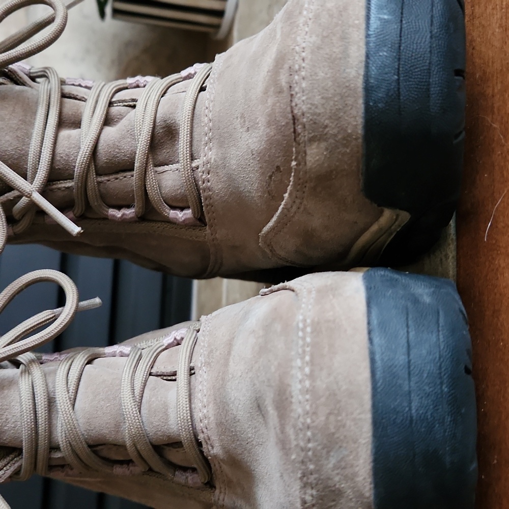Sorel Brown and Cream Winter/hiking Boots Lace-Up Suede Womans Size 6 - Picture 12 of 15
